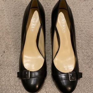 New or worn at most once - Ralph Lauren black heels